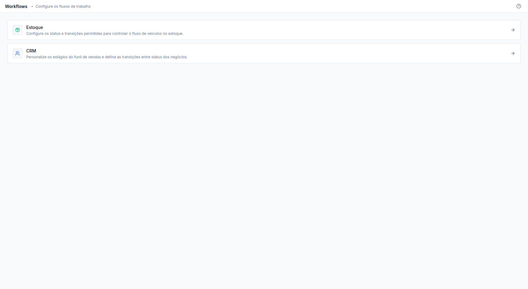 Editor de workflow mostrando as etapas e as transições